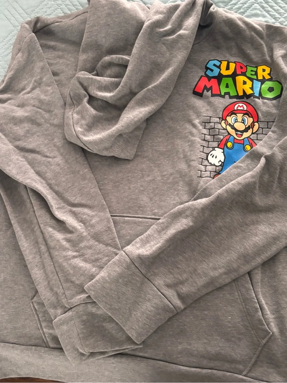 Old Navy Light Gray Pullover Hoodie
